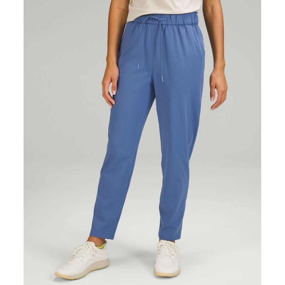 Lululemon Stretch High-Rise‎ Pant 7/8 Length Womens 8 Blue Athleisure Sweatpants